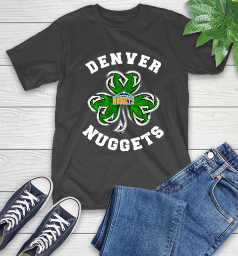 NBA Denver Nuggets Three Leaf Clover St Patrick's Day Basketball Sports T-Shirt