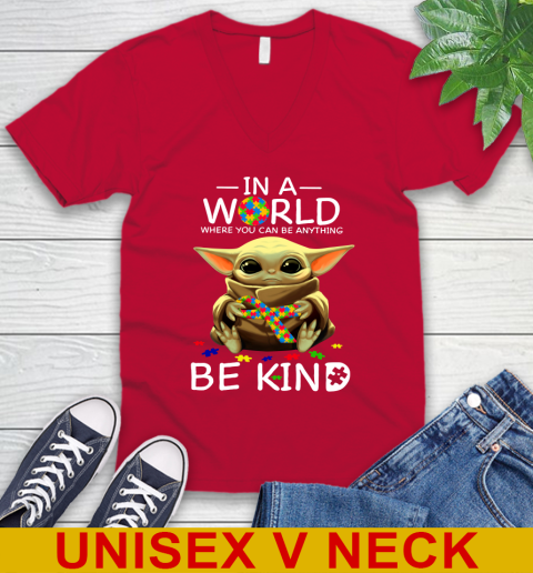 In The World Where You Can Be Anything Be Kind Autism Baby Yoda Shirts 52