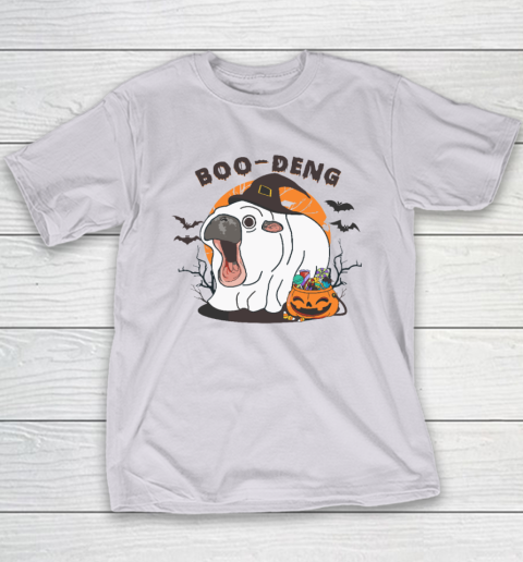 Funny Moo Deng Pumpkin Halloween Costumes Pygmy Hippopotamus Youth T-Shirt 3