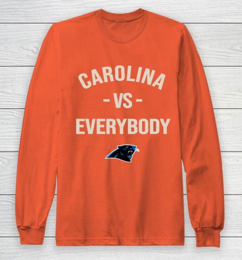 Carolina Panthers Vs Everybody Long Sleeve T-Shirt 3