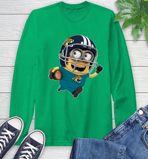 NFL Jacksonville Jaguars Minions Disney Football Sports Long Sleeve T-Shirt 7
