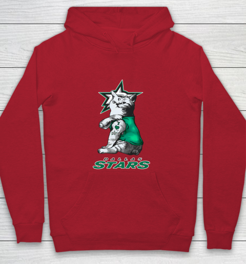 NHL My Cat Loves Dallas Stars Hockey Youth Hoodie 7