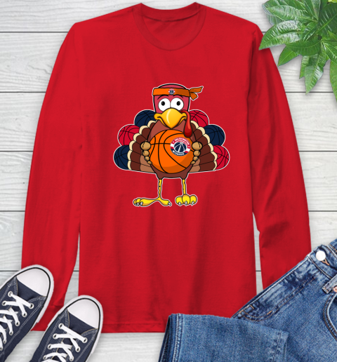 Washington Wizards Turkey thanksgiving day Long Sleeve T-Shirt 10