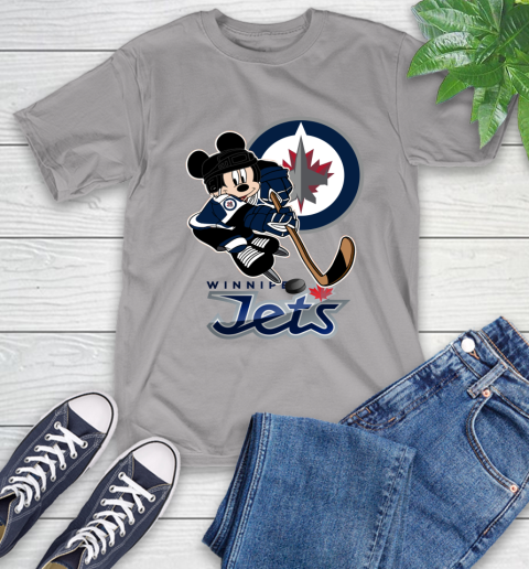 NHL Winnipeg Jets Mickey Mouse Disney Hockey T Shirt T-Shirt 6