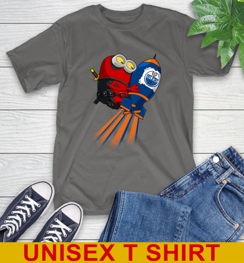 NHL Hockey Edmonton Oilers Deadpool Minion Marvel Shirt T-Shirt 10