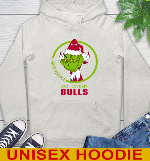 Chicago Bulls NBA Christmas Grinch I Hate People But I Love My Favorite Basketball Team Hoodie 12