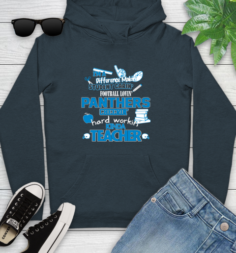 Carolina Panthers NFL I'm A Difference Making Student Caring Football Loving Kinda Teacher Youth Hoodie 10