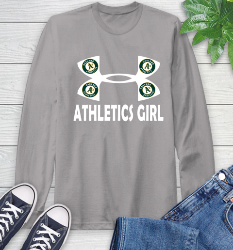 MLB Oakland Athletics Under Armour Baseball Sports Long Sleeve T-Shirt 6
