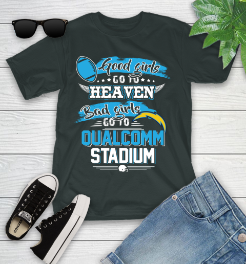 Los Angeles Chargers NFL Bad Girls Go To Qualcomm Stadium Shirt Youth T-Shirt 6