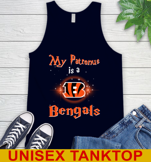 NFL Football Harry Potter My Patronus Is A Cincinnati Bengals Tank Top 2