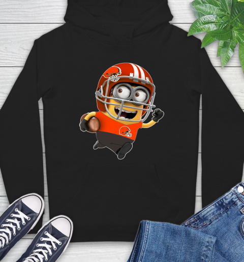NFL Cleveland Browns Minions Disney Football Sports Hoodie 2