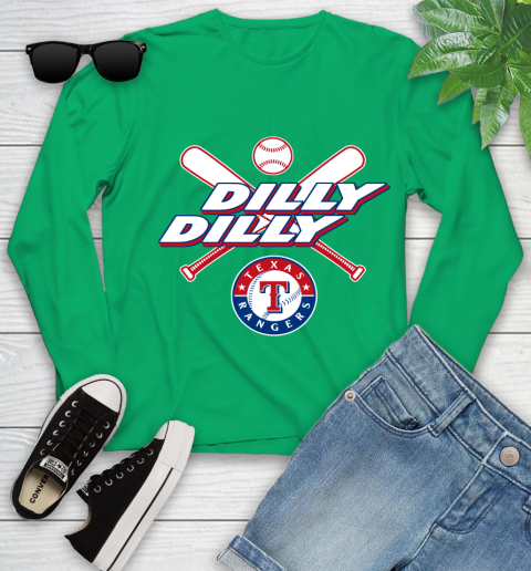 MLB Texas Rangers Dilly Dilly Baseball Sports Youth Long Sleeve 6
