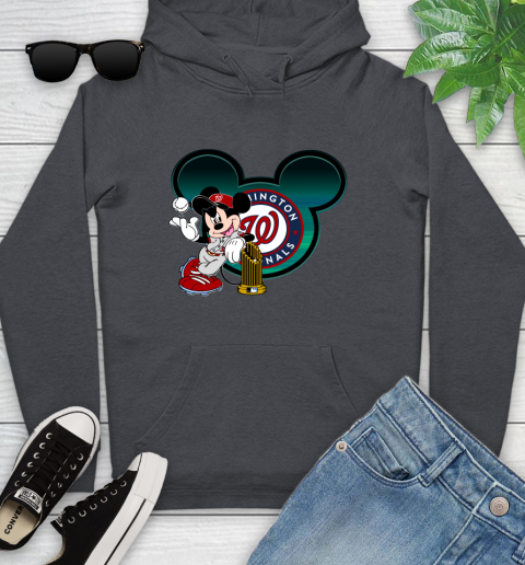 MLB Washington Nationals The Commissioner's Trophy Mickey Mouse Disney Youth Hoodie 8