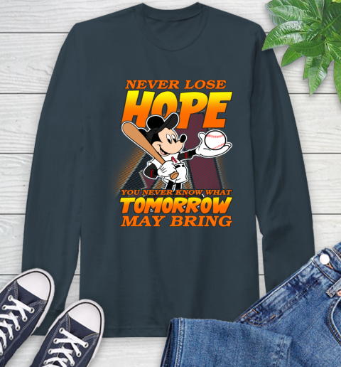 Arizona Diamondbacks MLB Baseball Mickey Disney Never Lose Hope Long Sleeve T-Shirt 9