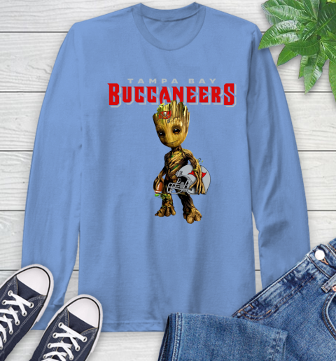 Tampa Bay Buccaneers NFL Football Groot Marvel Guardians Of The Galaxy Long Sleeve T-Shirt 11