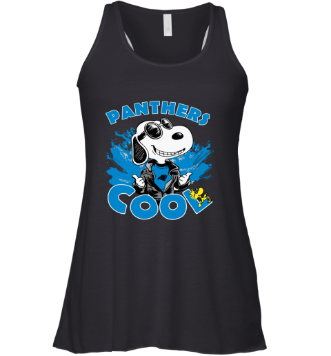 Carolina Panthers Snoopy Joe Cool We're Awesome Racerback Tank