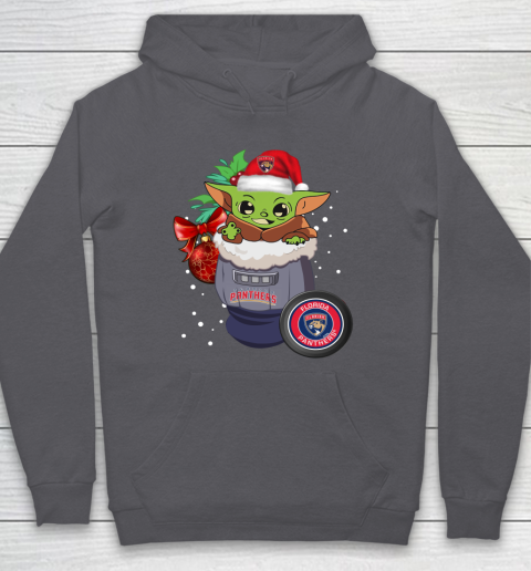 Florida Panthers Christmas Baby Yoda Star Wars Funny Happy NHL Hoodie 7