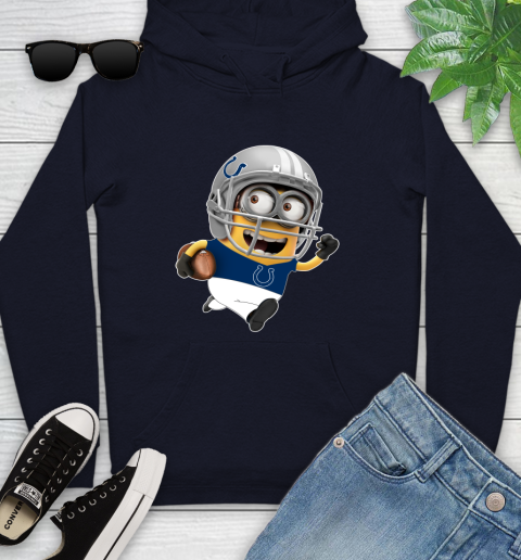 NFL Indianapolis Colts Minions Disney Football Sports Youth Hoodie 4