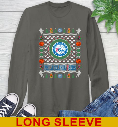 Philadelphia 76ers Merry Christmas NBA Basketball Loyal Fan Long Sleeve T-Shirt 10