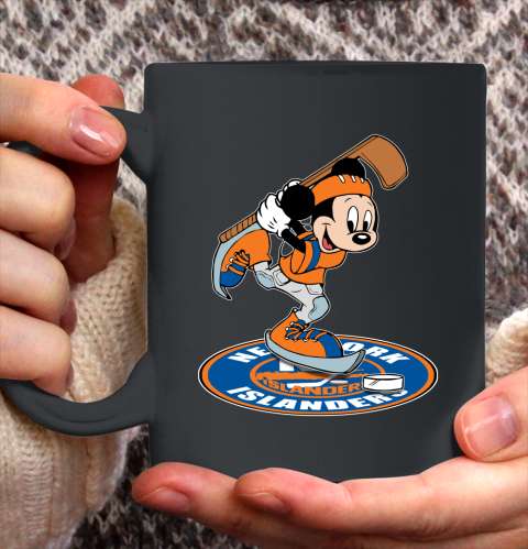NHL Hockey New York Islanders Cheerful Mickey Disney Shirt Ceramic Mug 15oz