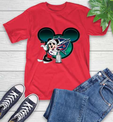 NHL Columbus Blue Jackets Stanley Cup Mickey Mouse Disney Hockey T Shirt T-Shirt 10