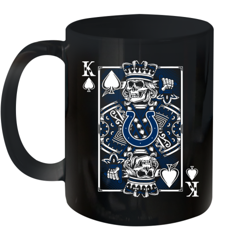 Indianapolis Colts NFL Football The King Of Spades Death Cards Shirt Ceramic Mug 11oz