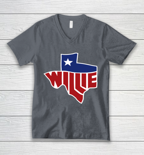 Willie Nelson shirt Willie's Texas V-Neck T-Shirt 4
