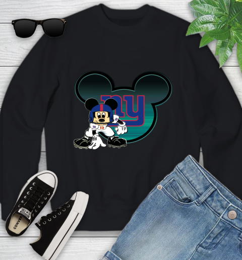 NFL New York Giants Mickey Mouse Disney Football T Shirt Youth Sweatshirt 2