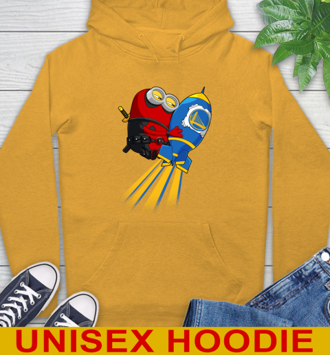 NBA Basketball Golden State Warriors Deadpool Minion Marvel Shirt Hoodie 2