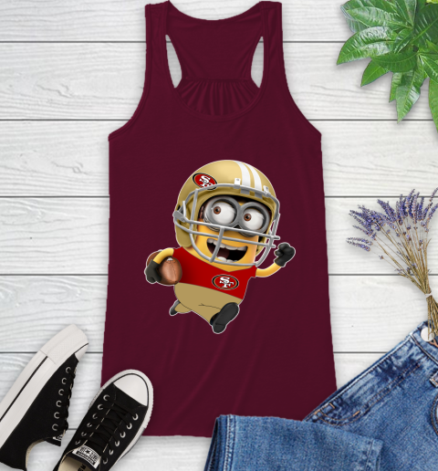NFL San Francisco 49ers Minions Disney Football Sports Racerback Tank 3