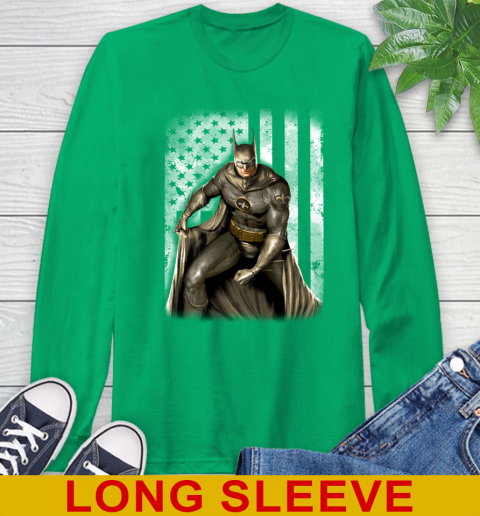 New Orleans Saints NFL Football Batman DC American Flag Shirt Long Sleeve T-Shirt 8