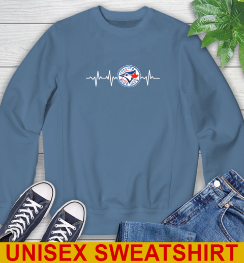 Toronto Blue Jays MLB Baseball Heart Beat Shirt Sweatshirt 10