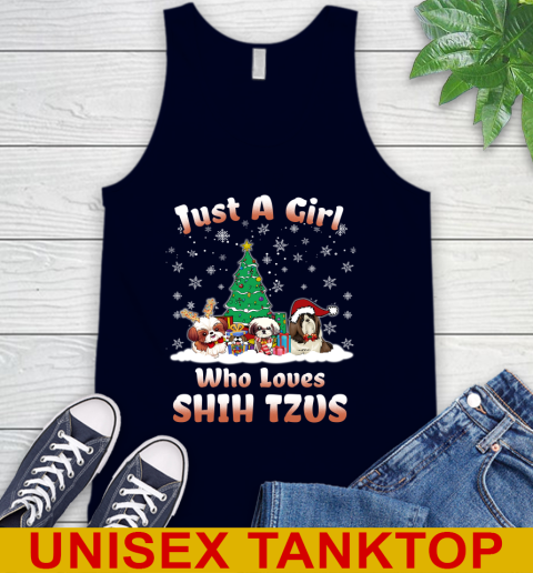 Christmas Just a girl who love shih tzus dog pet lover 68