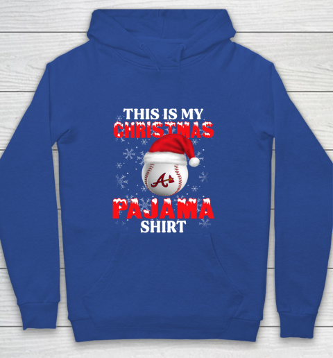 Atlanta Braves This Is My Christmas Pajama Shirt MLB Youth Hoodie 6