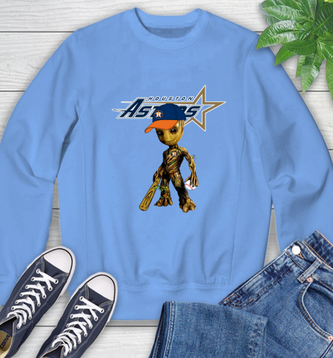 MLB Houston Astros Groot Guardians Of The Galaxy Baseball Sweatshirt 11