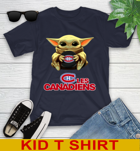 NHL Hockey Montreal Canadiens Star Wars Baby Yoda Shirt 103