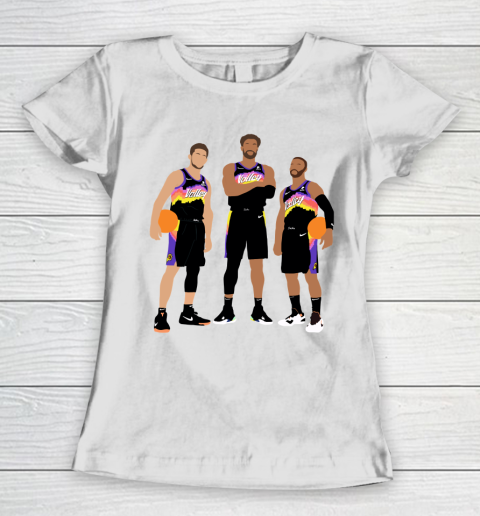 Phoenix Suns Chris Paul, Devin Booker, DeAndre Ayton Women's T-Shirt