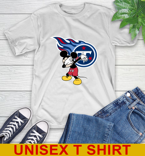 Tennessee Titans NFL Football Dabbing Mickey Disney Sports T-Shirt