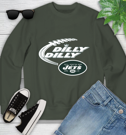 NFL New York Jets Dilly Dilly Football Sports Youth Sweatshirt 10