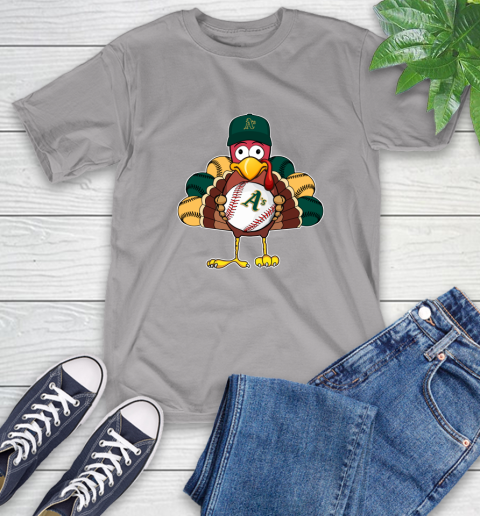 Oakland Athletics Turkey thanksgiving T-Shirt 6