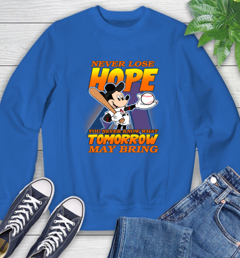Arizona Diamondbacks MLB Baseball Mickey Disney Never Lose Hope Sweatshirt 9