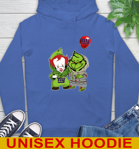 New York Giants Baby Pennywise Grinch Christmas NFL Football Hoodie 9