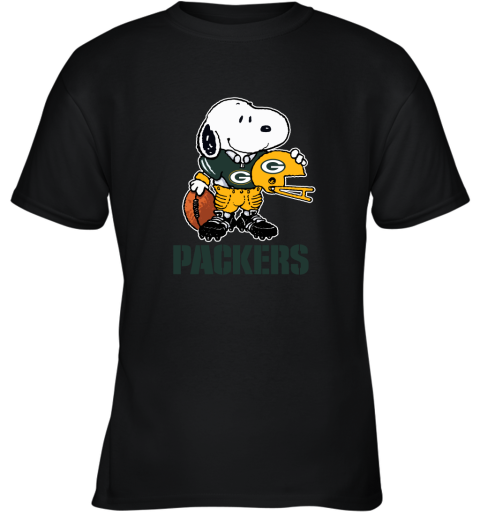 Snoopy A Strong And Proud Green Bay Packers Player NFL Youth T-Shirt