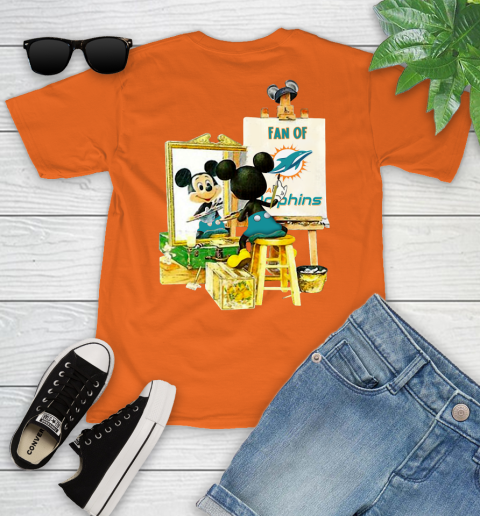 NFL Football Miami Dolphins Mickey Drawing Shirt 101