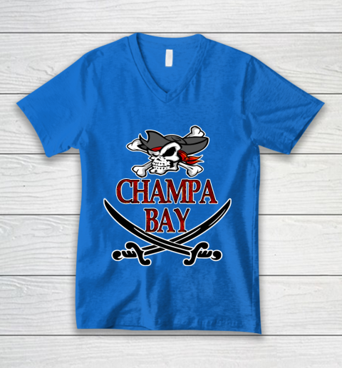Champa Bay TB Football Champions V-Neck T-Shirt 5