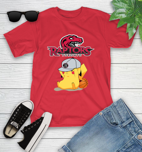 NBA Pikachu Basketball Sports Toronto Raptors Youth T-Shirt 10