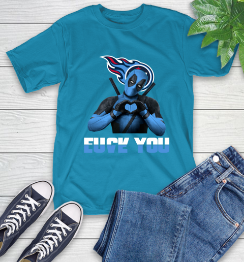 NHL Tennessee Titans Deadpool Love You Fuck You Football Sports T-Shirt 9