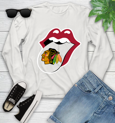 Chicago Blackhawks NHL Hockey Lips I Root For My Team Adoring Fan 136