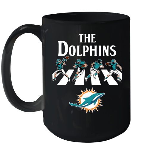 NFL Football Miami Dolphins The Beatles Rock Band Shirt Ceramic Mug 15oz