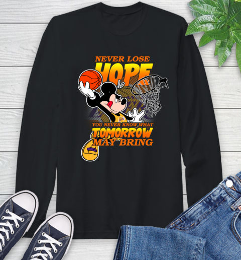 Los Angeles Lakers NBA Basketball Mickey Disney Never Lose Hope Long Sleeve T-Shirt
